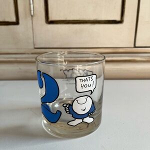 Vintage Ziggy Glass Printed Number 2 “That’s You”Lowball Drinking ‘77 Tom Wilson